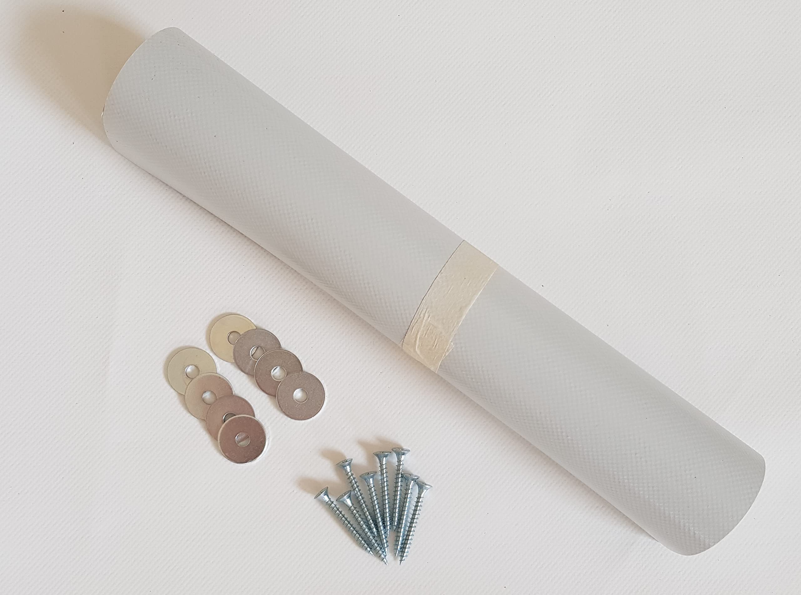 TUTTOPERGOLE Copertura con Fasce in PVC Pieno Adatte per strutture in Legno (Cm 630 X Cm 50, Grigio)
