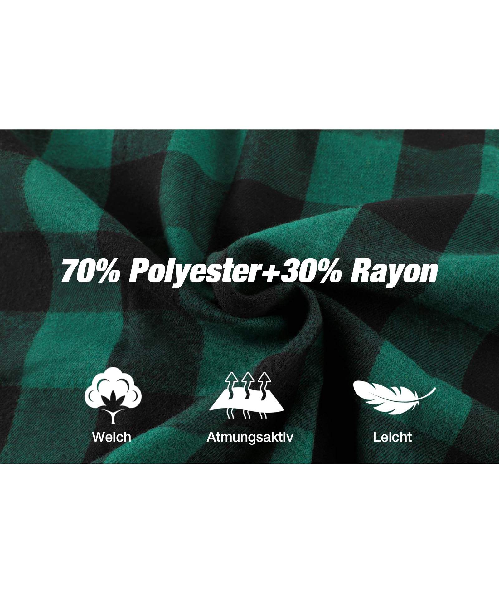 SwissWell Camicia Uomo Flanella Camicia a Quadri Manica Lunga Giubbotto Camicia con Cappuccio Casual Felpe M-3XL