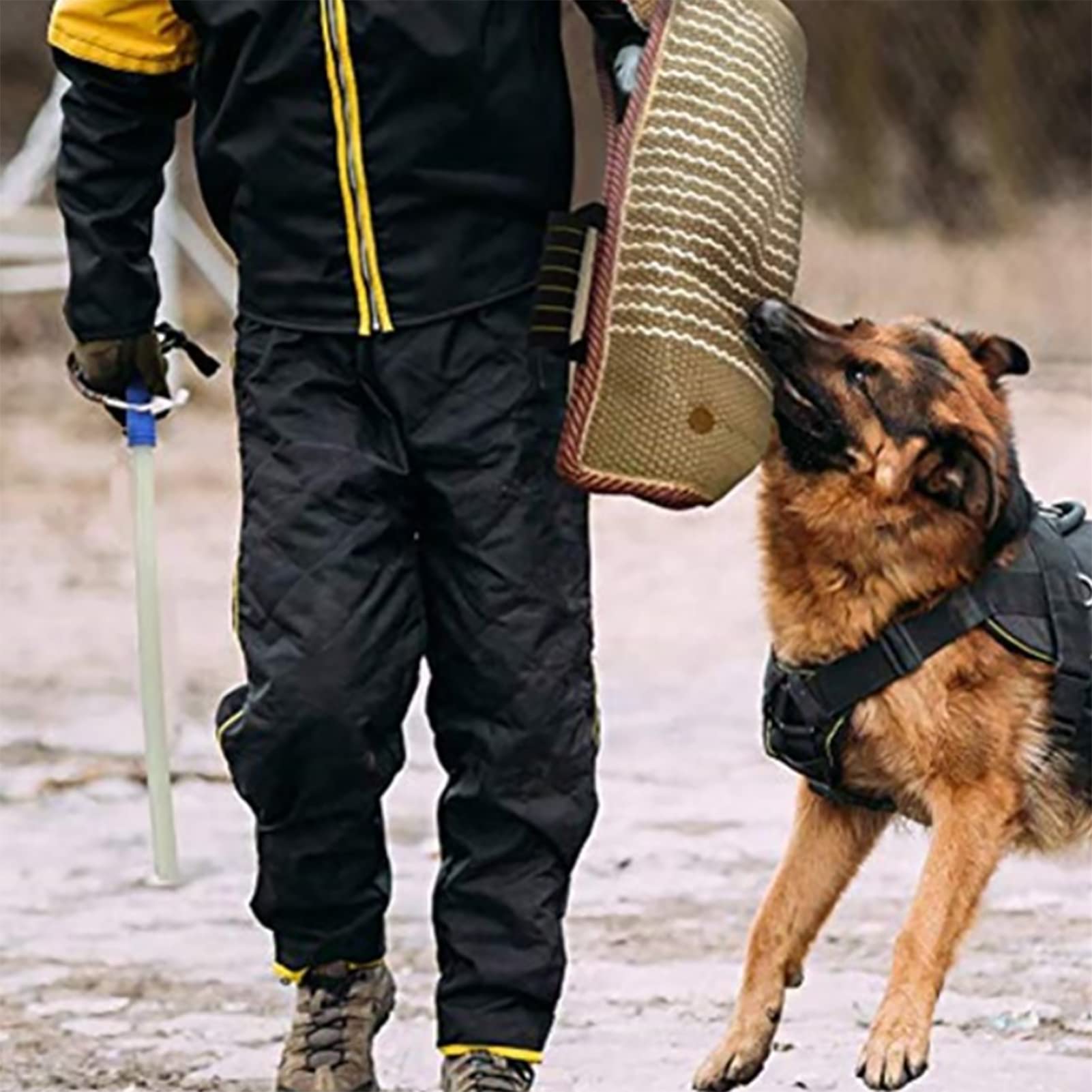Manicotto per morso di Cane, Attrezzatura per mordere con Manici robusti, Manicotto per morso in Iuta Resistente per tiro alla Fune, K9, IPO, Schutzhund e addestramento per Cuccioli