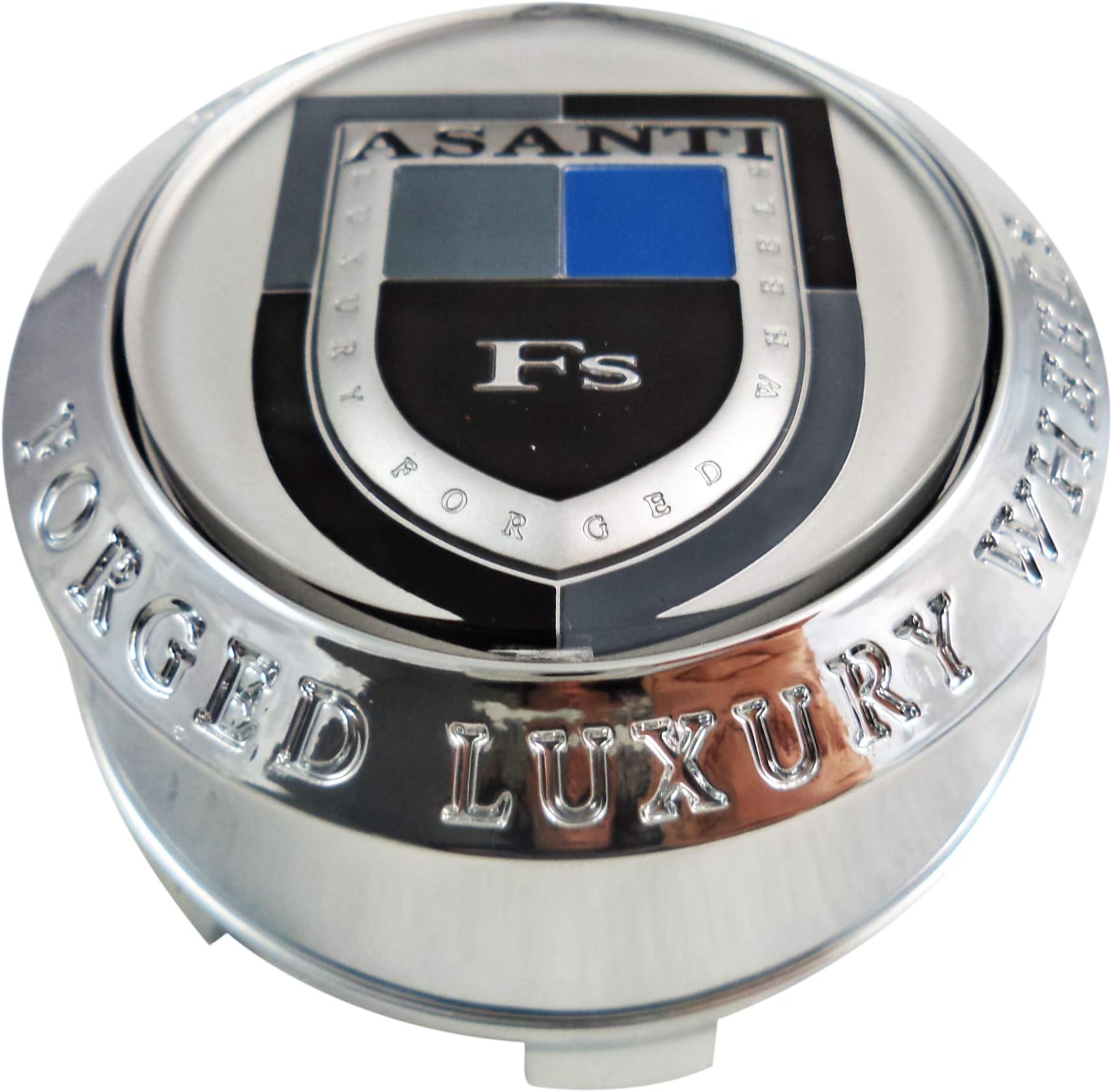 Asanti Wheels Chrome Custom Wheel Center Cap # C-100 / C-100T (1 Cap)