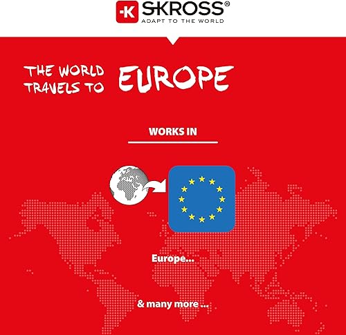 Miniatura 4 de Skross Adaptador de viaje del mundo a Europa, blanco