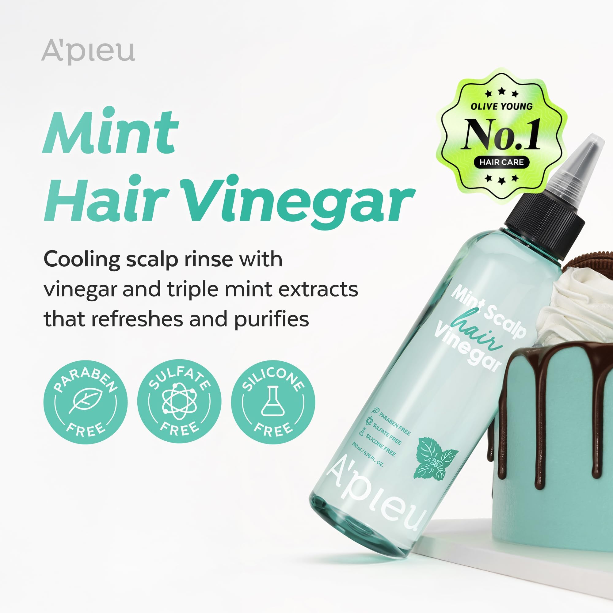 A'pieu - Mint Scalp Hair Vinegar - 200 ml