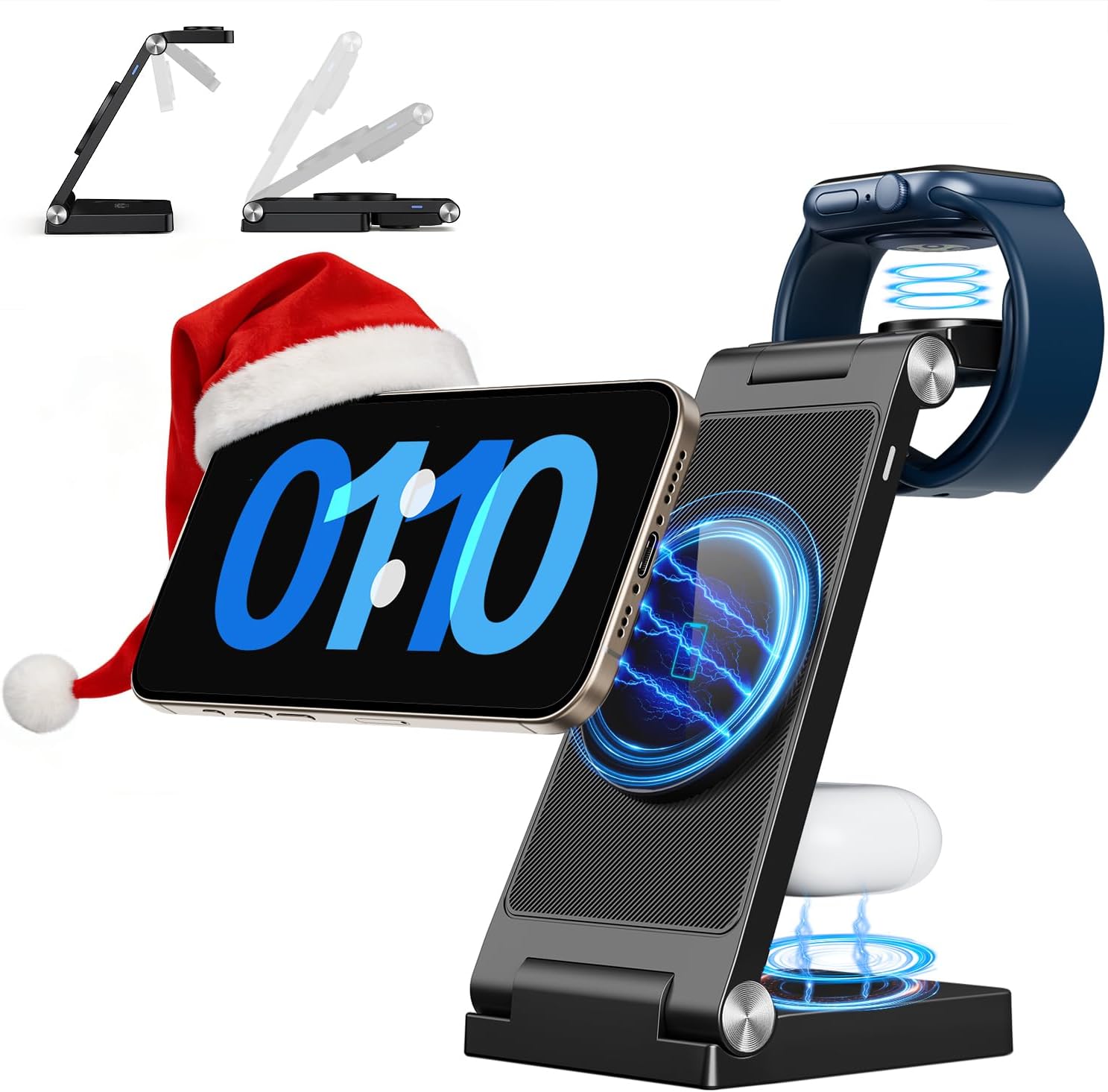 2025 Wireless Magnetic 3-in-1 Fast Charger for iPhone, Apple Watch & AirPods 2025 Wireless Magnetic 3-in-1 Fast Charger for iPhone, Apple Watch & AirPods