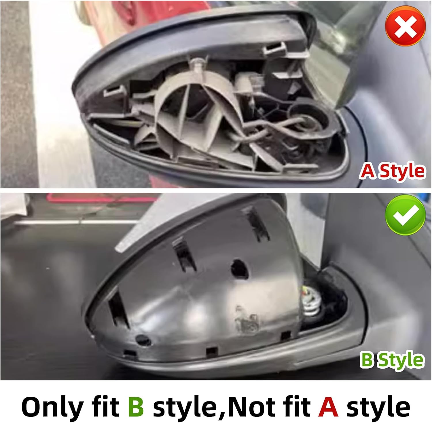 passenger side mirror cover replacement for chevrolet chevy cruze 2009 2010 2011 2012 2013 - right side mirror covers, rear view mirrors cap accessories black