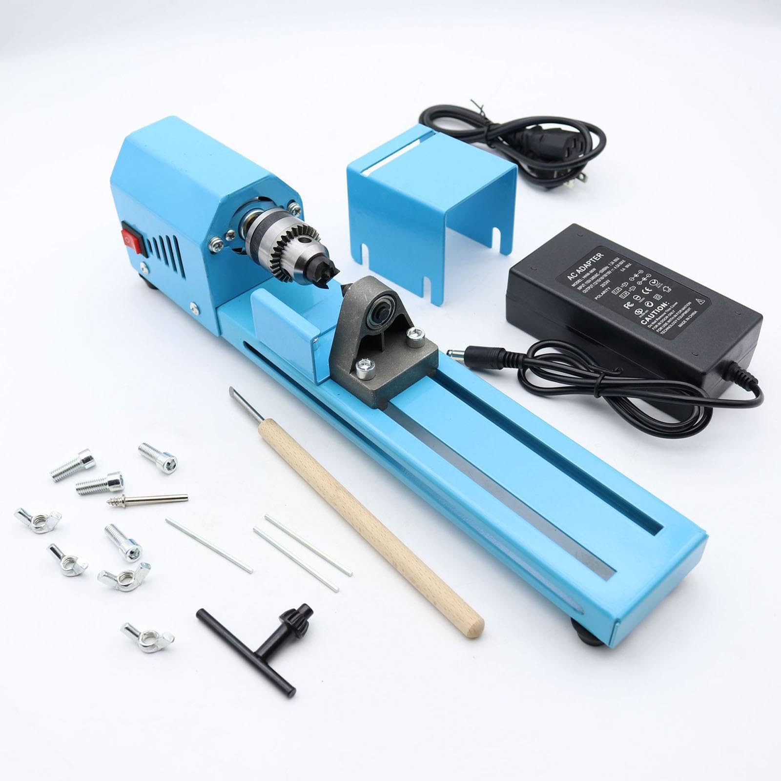 Harilla Mini torno para bricolaje, carpintería, profesional, de, herramienta rotativa compacta, torno para de madera, manualidades, torneado