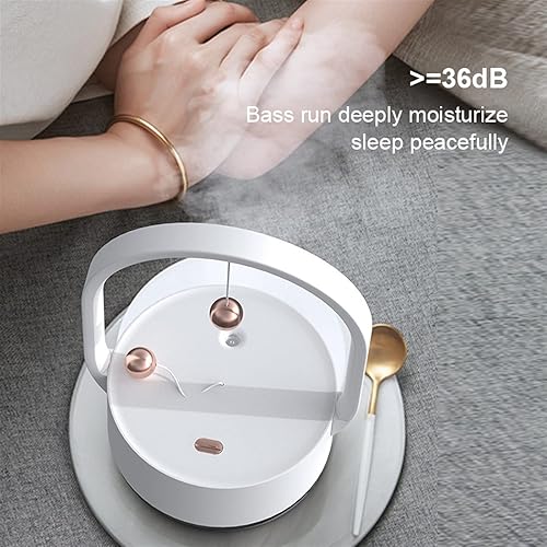 Miniatura 6 de Humidificador 350ML Humidificador USB Humidificadores recargables Inalámbrico Air Mist Maker Difusor portátil Humidificador (blanco)