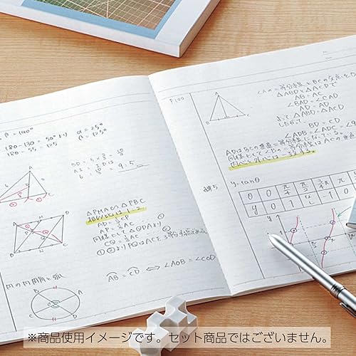 Miniatura 7 de Kokuyo Smart Campus - Cuaderno B de 0.24 pulgadas con rayas de puntos, semiB5, 30 hojas, paquete de 5, edición de color blanco, Japan Improt