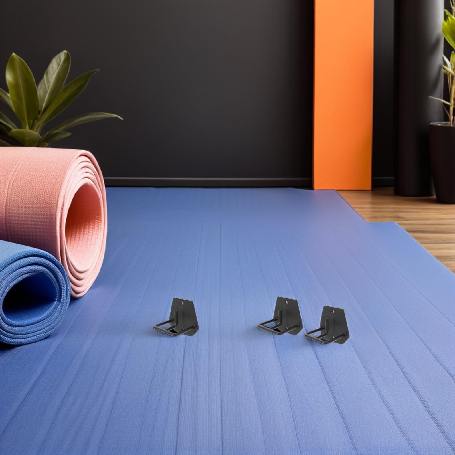 ORFOFE Anclaje de Pared para Banda de Resistencia 3 Piezas, Soporte Ajustable de Montaje Seguro para Entrenamiento de Fuerza en Casa, Sistema Compacto para Bandas Elásticas de