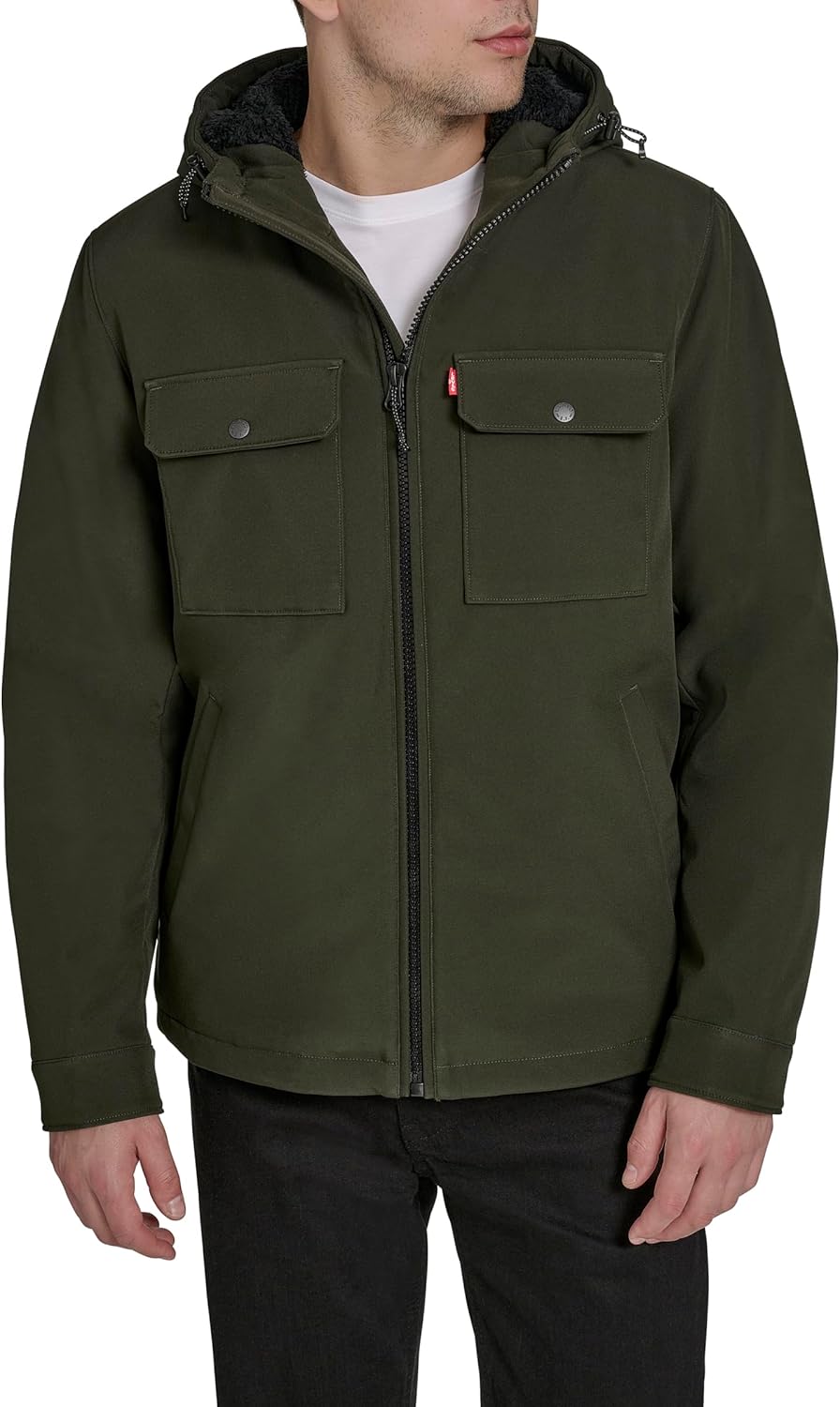 Levi's Men's Soft Shell Hooded Storm Coat (Regular & Big & Tall Sizes)