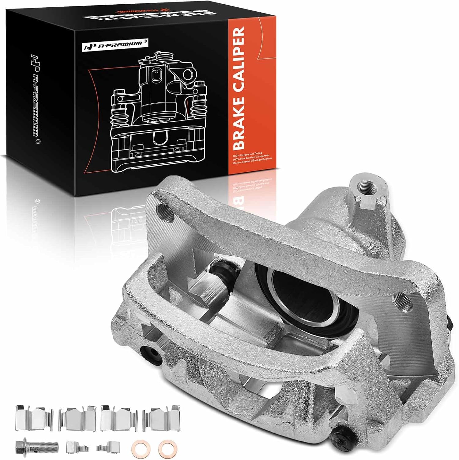 A-Premium Disc Brake Caliper Assembly with Bracket Compatible with Select Lexus and Toyota Models - LX450 1996-1997, Land Cruiser 1993-1997, L6 4.5L - Rear Right Passenger Side