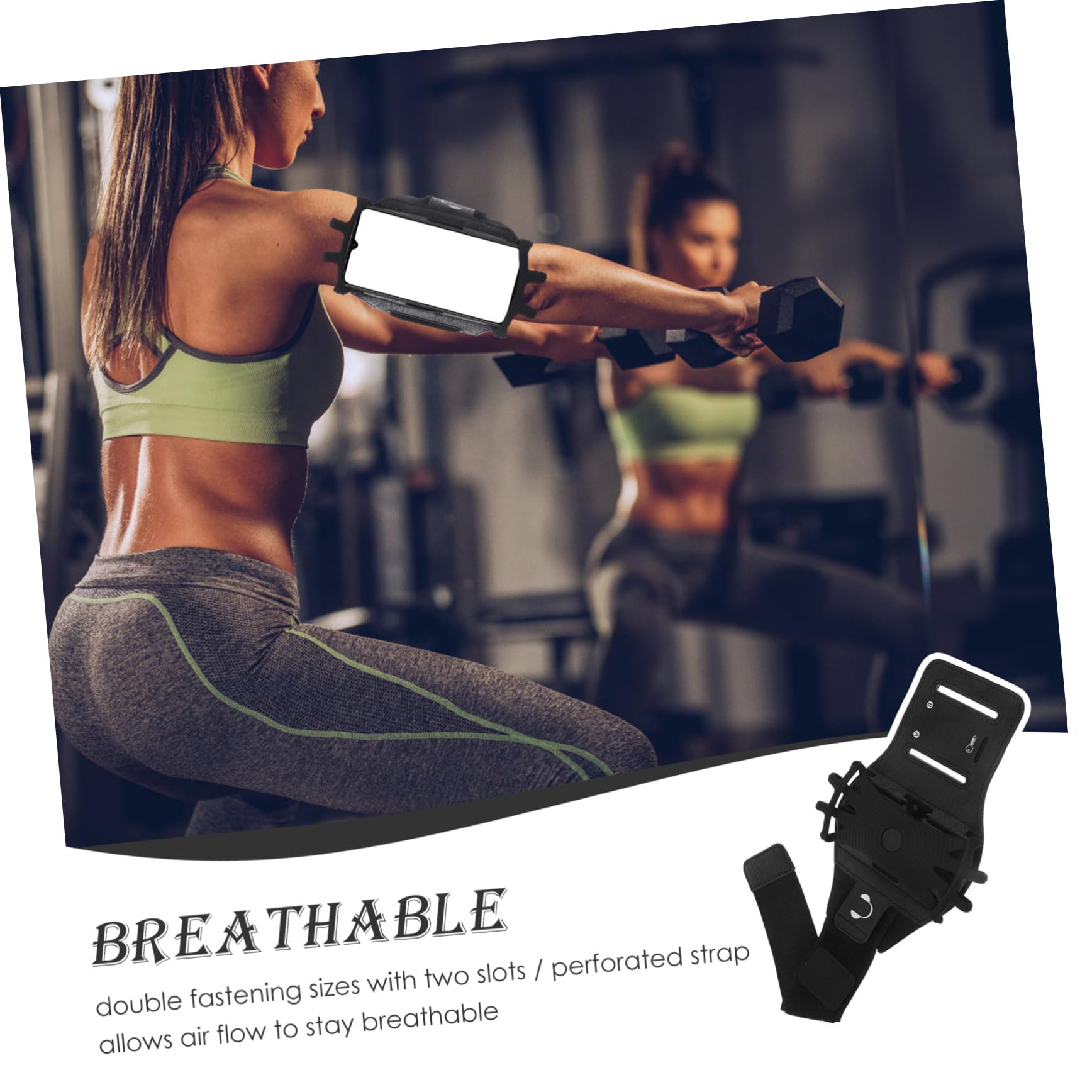 Uonlytech 3pièces Brassard De Course Support Téléphone pour Activités Sportives Fitness Jogging Et Randonnée