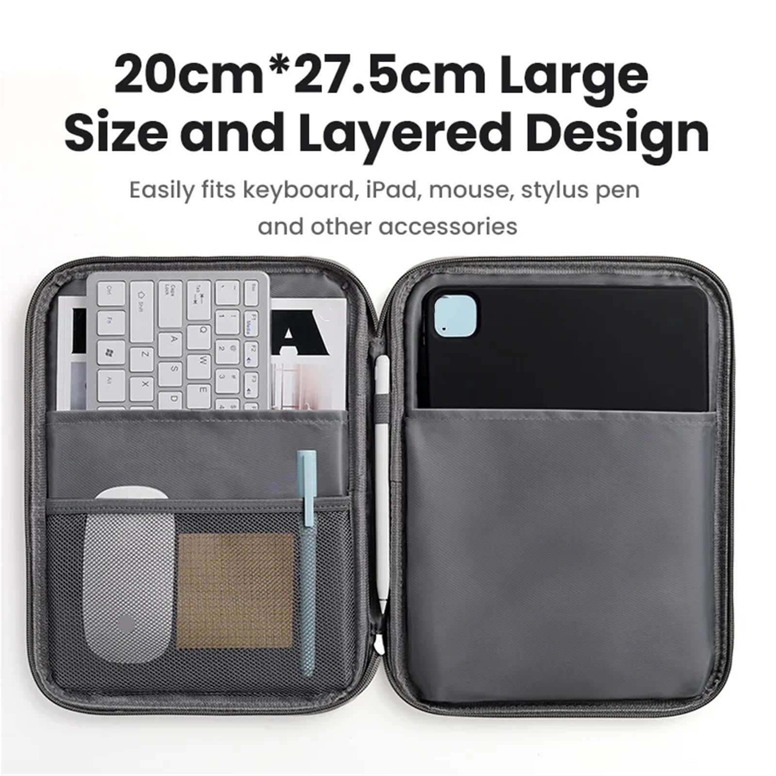 Funda para Tablet Funda Protectora for Tableta de 11 Pulgadas, Bolsa de Almacenamiento, Funda portátil for Tableta, Funda con Cremallera for Tableta para Hombres Y Mujeres