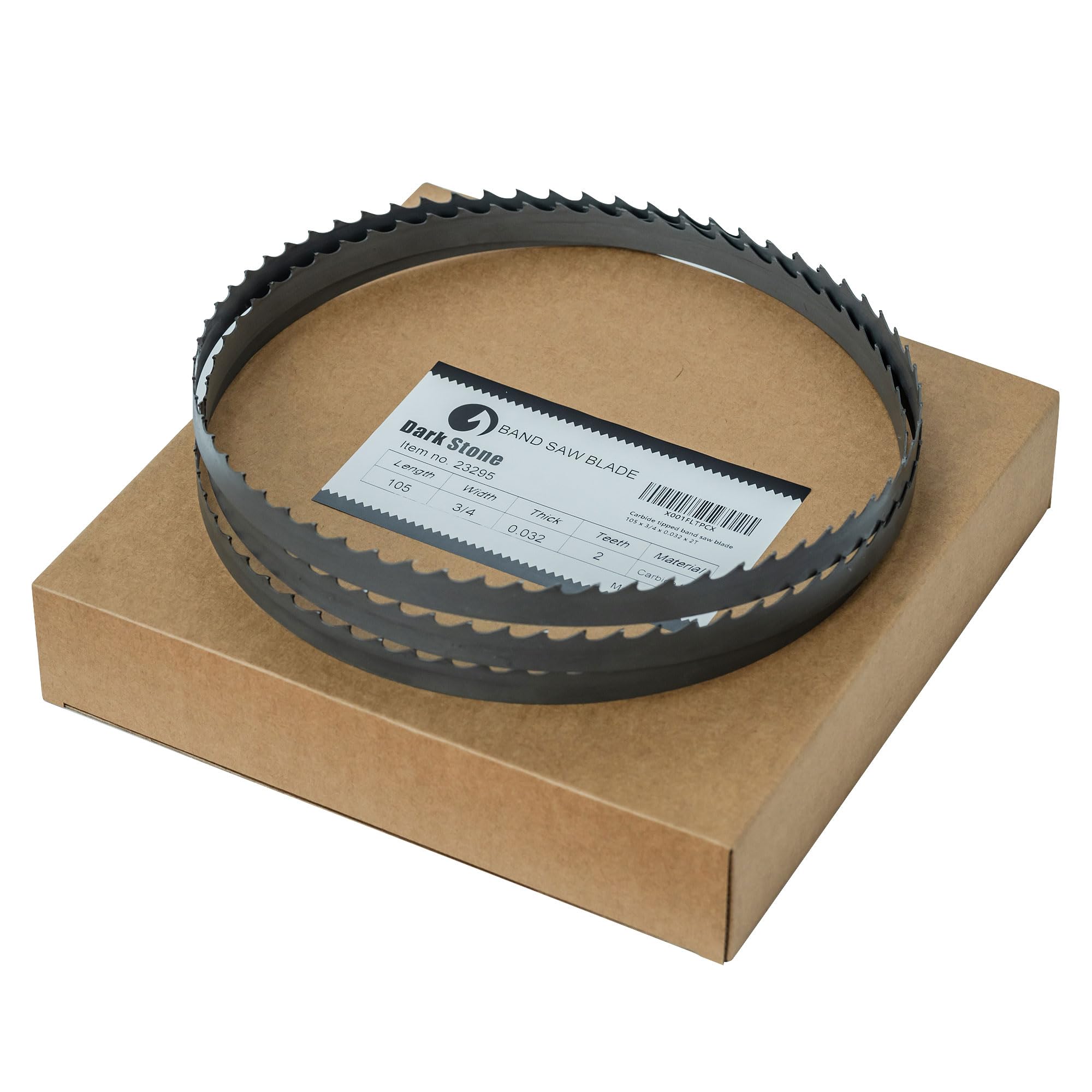 Dark Stone Carbide Resaw Band Saw Blade for 18”–20” Industrial Band Saws, 144” Length, 1-1/4” Wide, 2 TPI – for Heavy Hardwood Resaw | DS223443