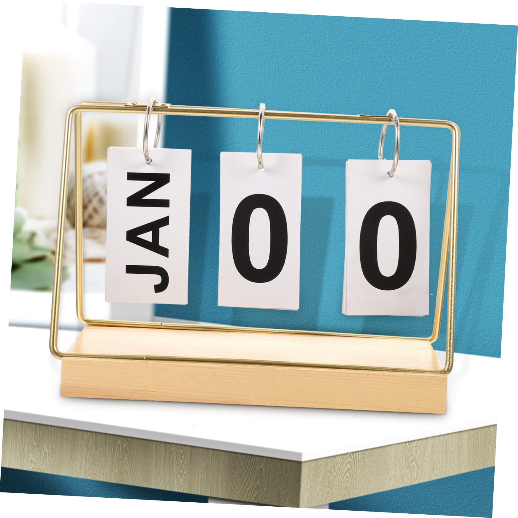Lurrose 3stücke Holz Block Kalender Für Schreibtisch Dekorative Tischkalender Für Büro Und Zuhause Vielseitiger Countdown Kalender Für Besondere Anlässe Zeitlose Holzdekoration Im