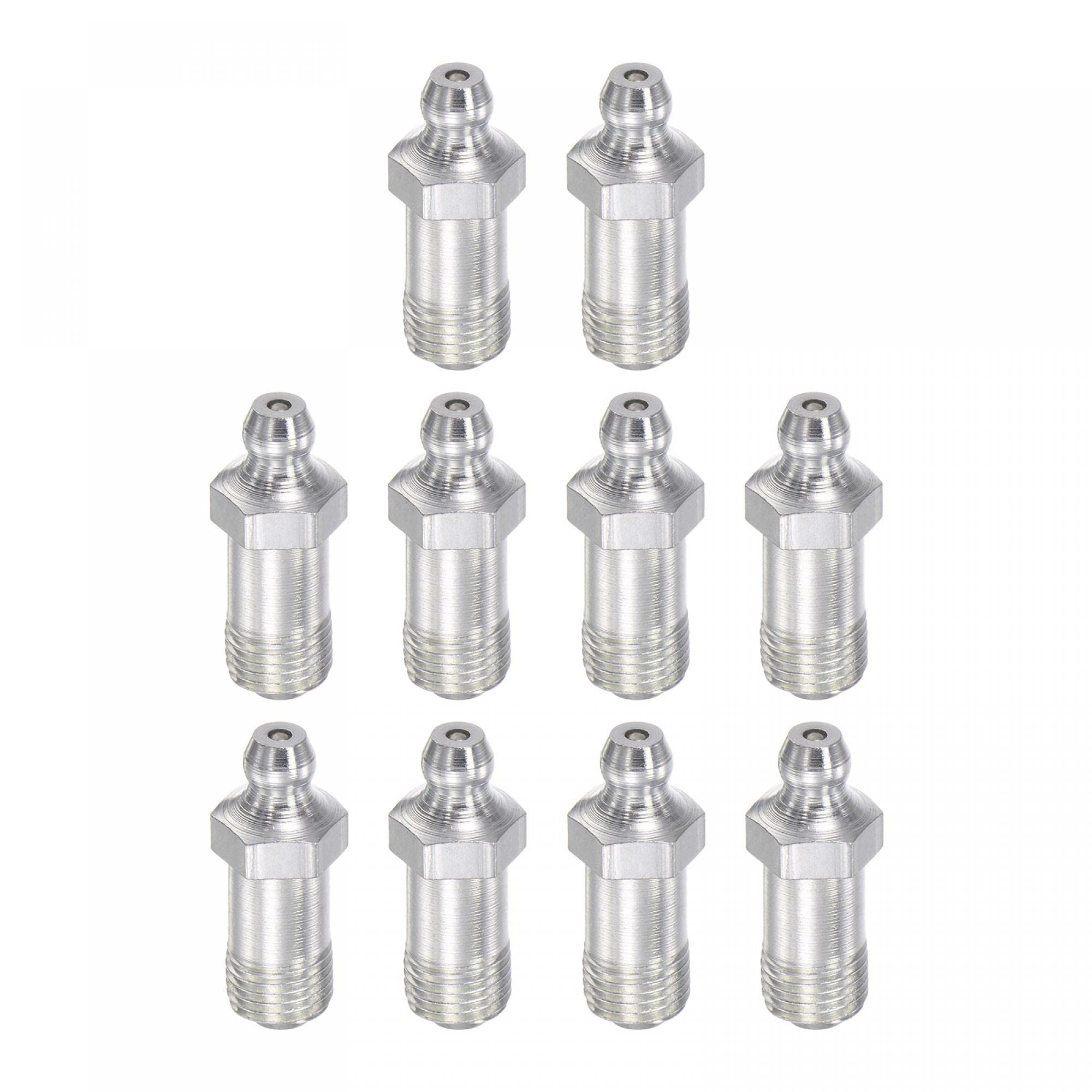 Graisseur M10 x 1mm droit uxcell en acier usiné de haute précision mécanique pour hydraulique
