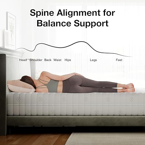 Miniatura 3 de Novilla Colchón tamaño King de 10 pulgadas, colchones de espuma cómoda con diseño de corte de aire y funda transpirable para dormir fresco por la