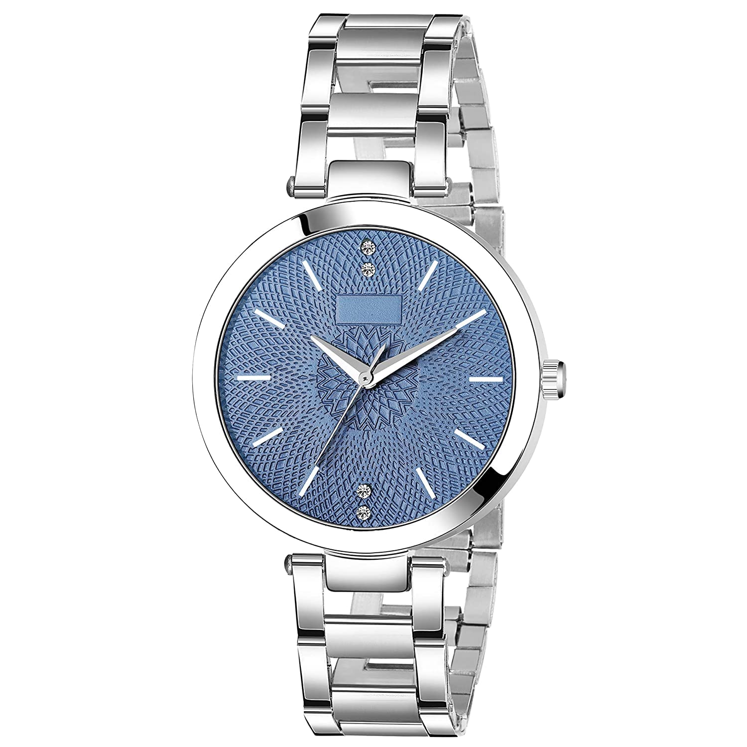 Watch City Womens Watch Blue Dial and Stainless Steel Belt Analog Watch for Girls and Women (Blue Silver Color) (B09X32N6R5) Amazon Price History, Amazon Price Tracker