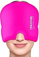 Vista 12 de ONLYCARE - Gorro para aliviar migrañas, calmante, envoltura de gel frío sin olor, terapia de frío/calor, para dolor de cabeza por tensión y estrés