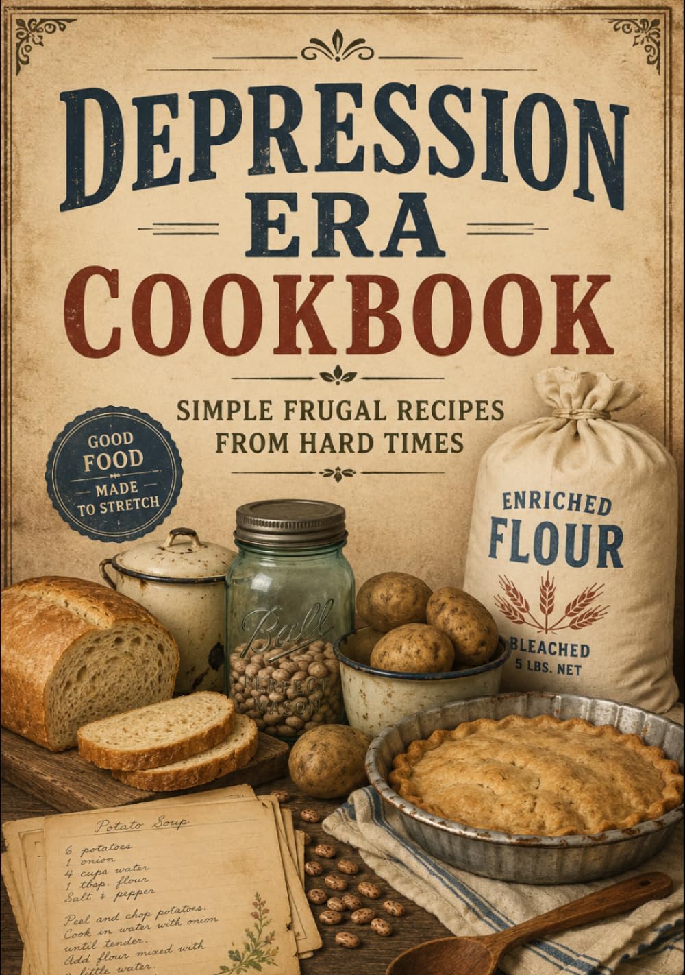 Depression Era Cookbook: 500 Authentic Recipes from the American Heartland