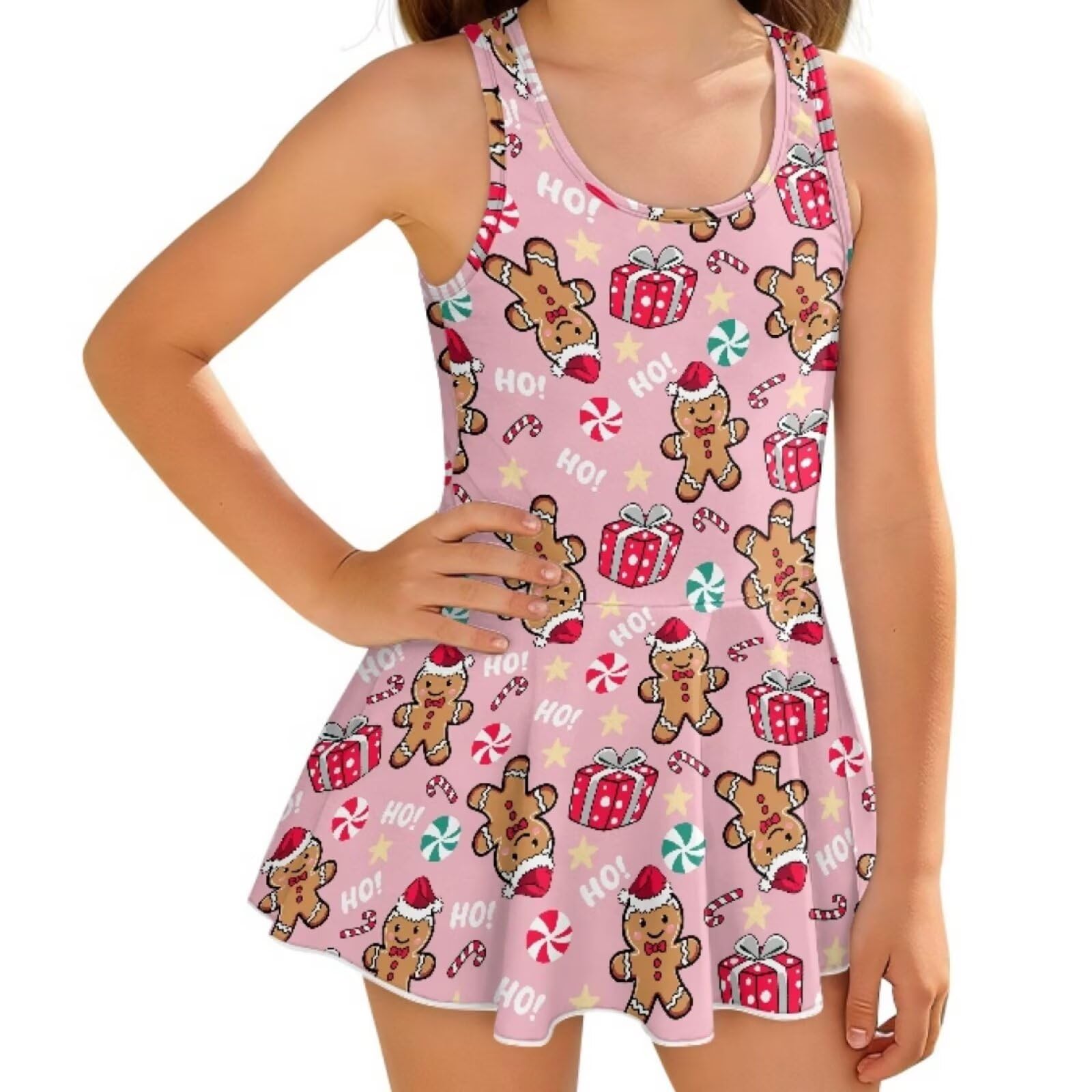 KEIAHUAN Gymnastics Leotards for Girls Sleeveless Bodysuit Dance Leotards Performance Costume