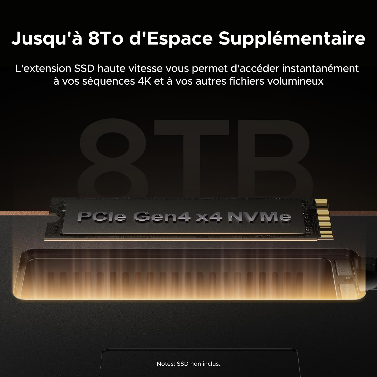 UGREEN Maxidok Thunderbolt 5 Docking Station Revodok 17 en 1 120Gbps Station d'accueil avec 3*TBT5 et DisplayPort Simple 8K60Hz Double 6K@60Hz Max Boîtier SSD M.2 140W PD 2.5GbE SD 4.0 3.5mm Aux