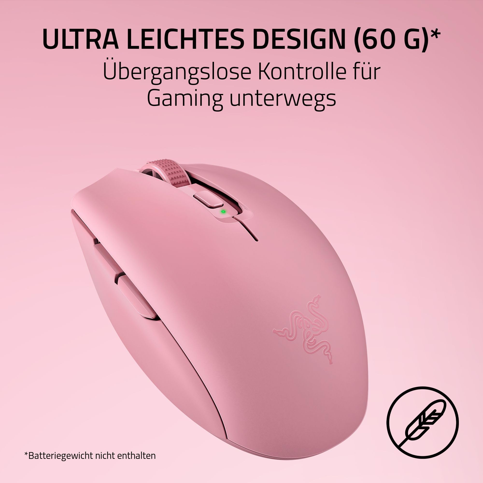 Razer Orochi V2 - Mobile kabellose Gaming-Maus - HyperSpeed und Bluetooth - Optischer Sensor 18K DPI - Maus-Schalter 2th Gen - 60 g - Betrieb mit AA/AAA-Batterien - PC/Mac | Quartz