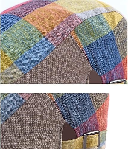 Miniatura 6 de Gorra plana para hombre, boina, gorra de hiedra cabbie, gorra ajustable de Gatsby, gorra de conducción y caza