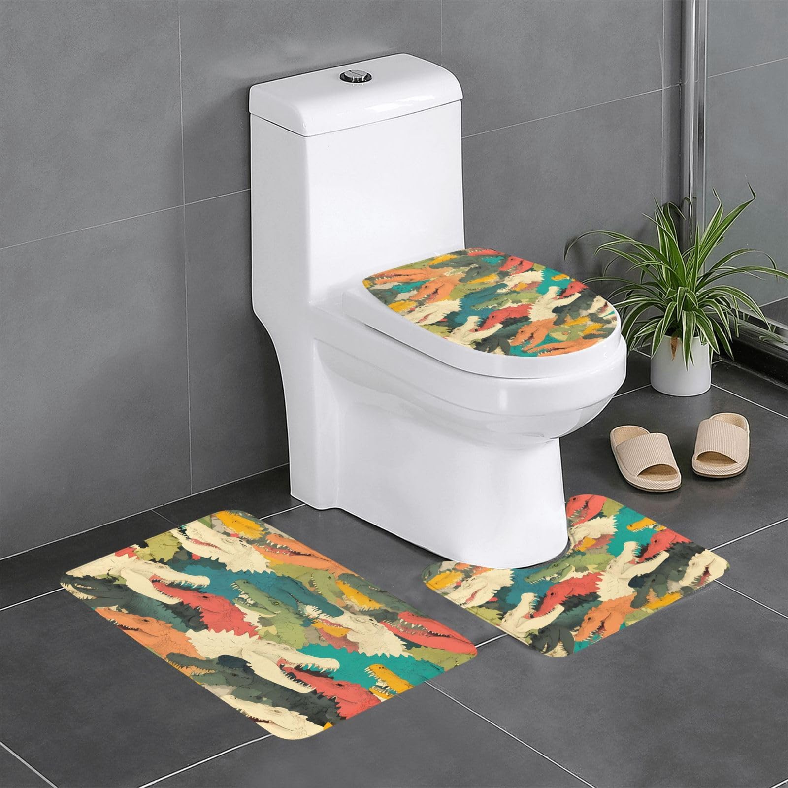 Tapis de salle de bain antidérapant WHJDPP fini les glissades sur sol humide lot 3