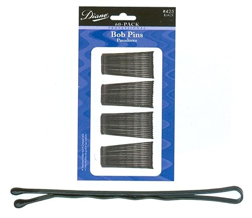 Diane Bob Pins Black 60 Pack
