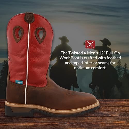 Miniatura 2 de Twisted X Men's Waterproof Lite Western Work Boot Composite Toe - Mlccw01