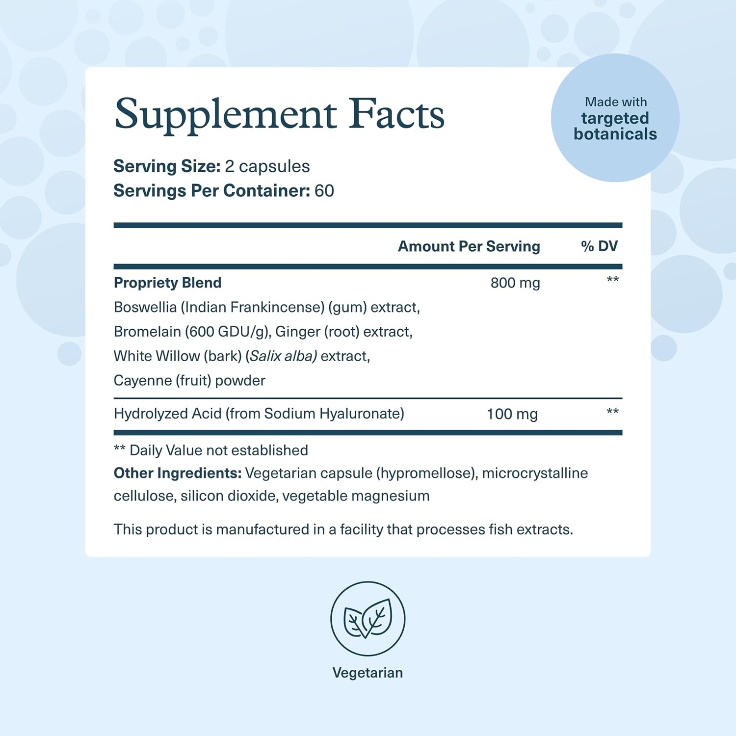 Youtheory Hyaluronic Acid Advanced Formula - Joint Support Supplement with Boswellia Extract* - Skin Health Supplement - Dairy, Soy & Gluten Free - 120 Vegetarian Capsules - Image 2