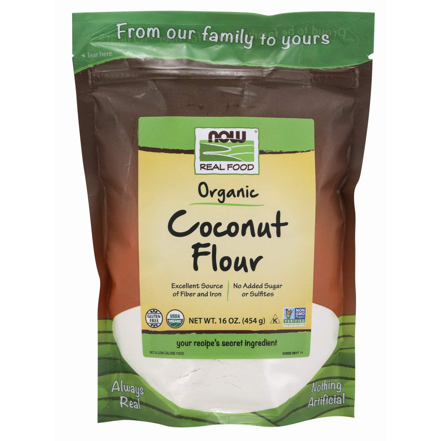 Now Foods Organic Coconut Flour, 16 oz Amazon.in Health & Personal Care