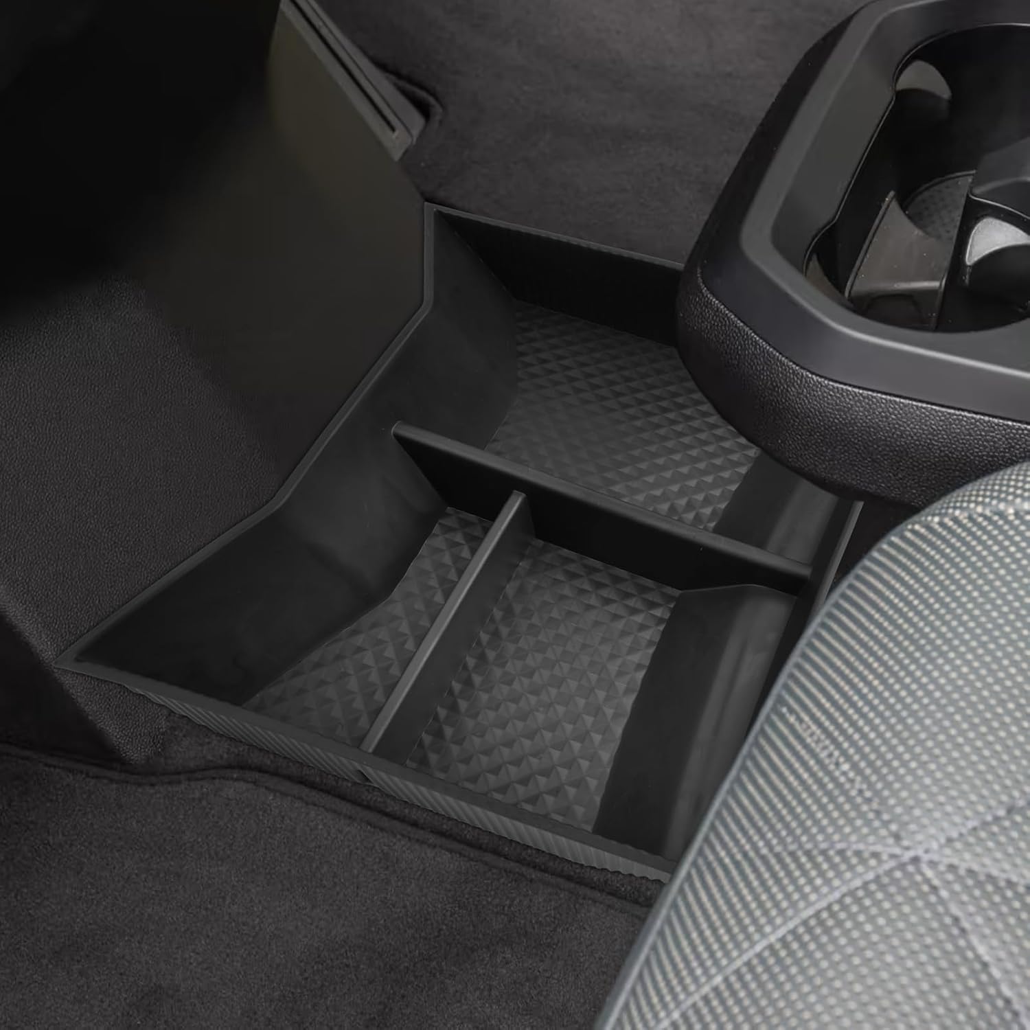 SHAOHAO for 2023 2024 2025 BMW iX Under Console Organizer, Fit for 2022 2023 2024 2025 BMW iX xDrive50, M60 Lower Organizer Tray Insert Storage Box 2023 2024 2025 iX I20 Accessories Console Tray