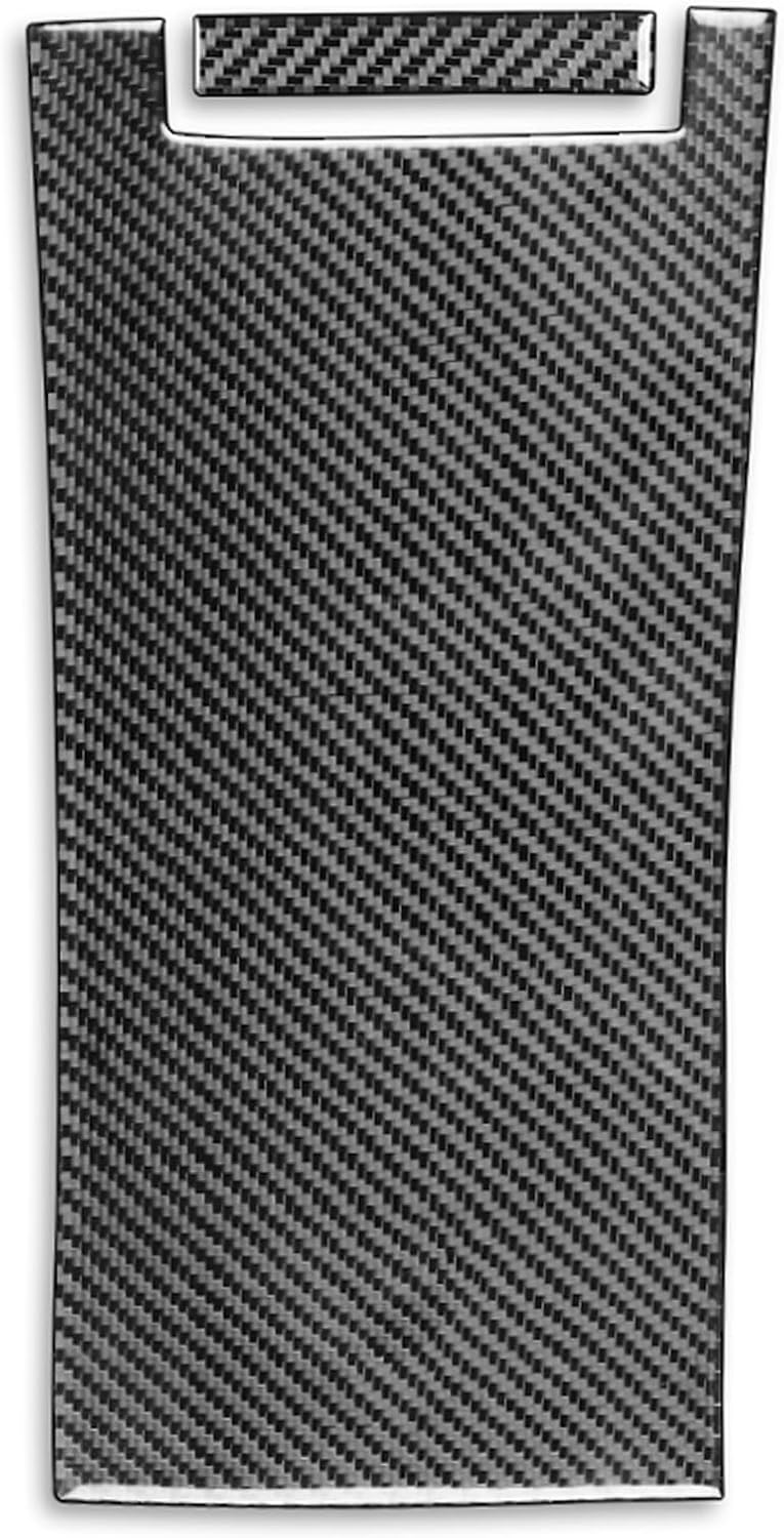 NVCNX Real Premium Carbon Fiber Compatible with Mustang GT Shelby 2010-2014 2011 2012 2013 Car Center Console Armrest Box Panel Cover Sticker Decal Interior Trim Accessories Black