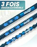 Zenmos 100FT Expandable Garden Hose Pipe with 10 Function Nozzle - Upgraded 3-Layer Latex No-Kink Flexible Water Hose with 1/2" 3/4" Connectors, Expanding Water Hose for Gardening, Washing & Cleaning - 4