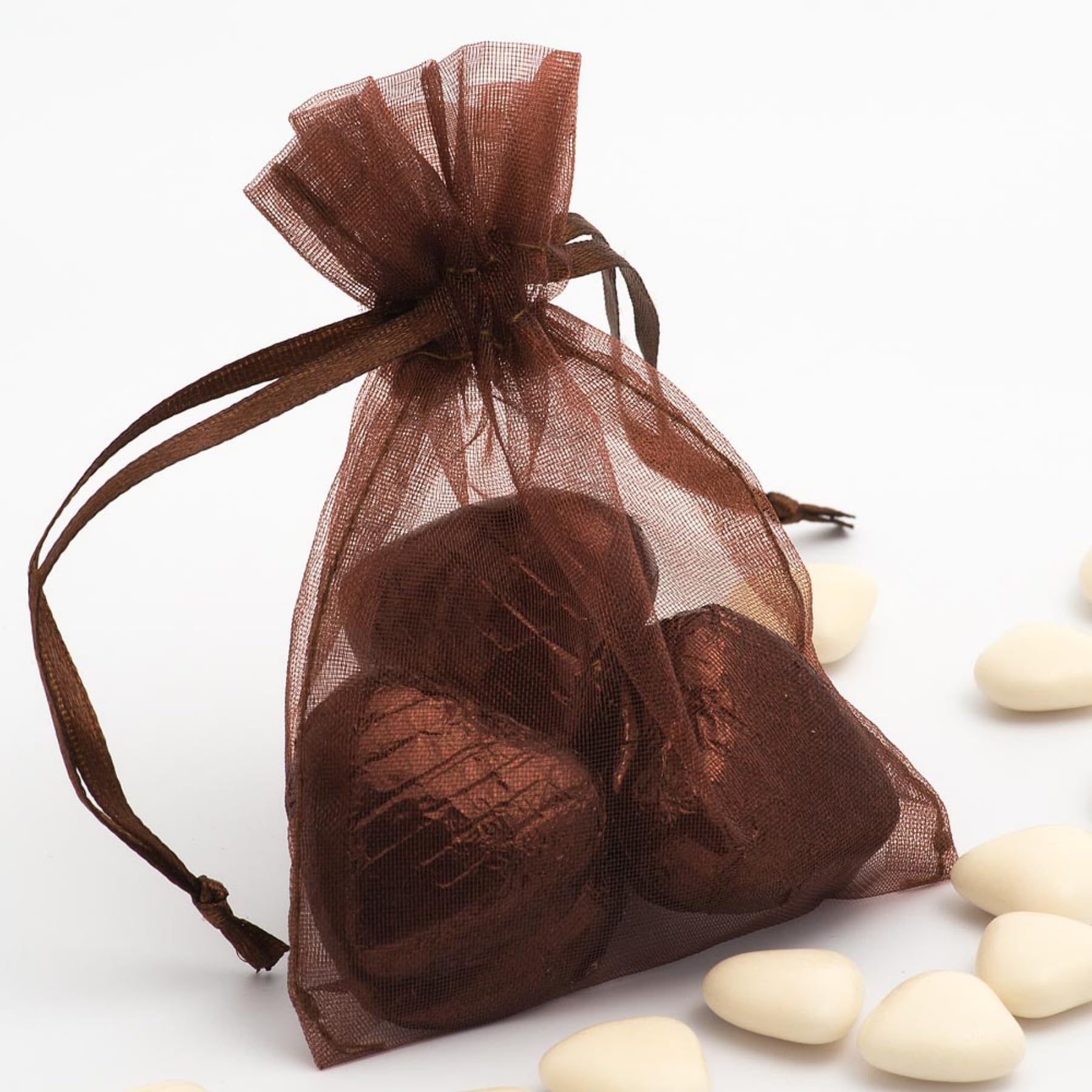 Lot De 50 Sacs Cadeaux Réutilisables En Organza Transparent Avec Cordon De Serrage Pour Fête Prénatale, Loisirs Créatifs, Plage, Taille Standard, Cartes De Visite élégantes, Petit Jouet Mignon, Doré