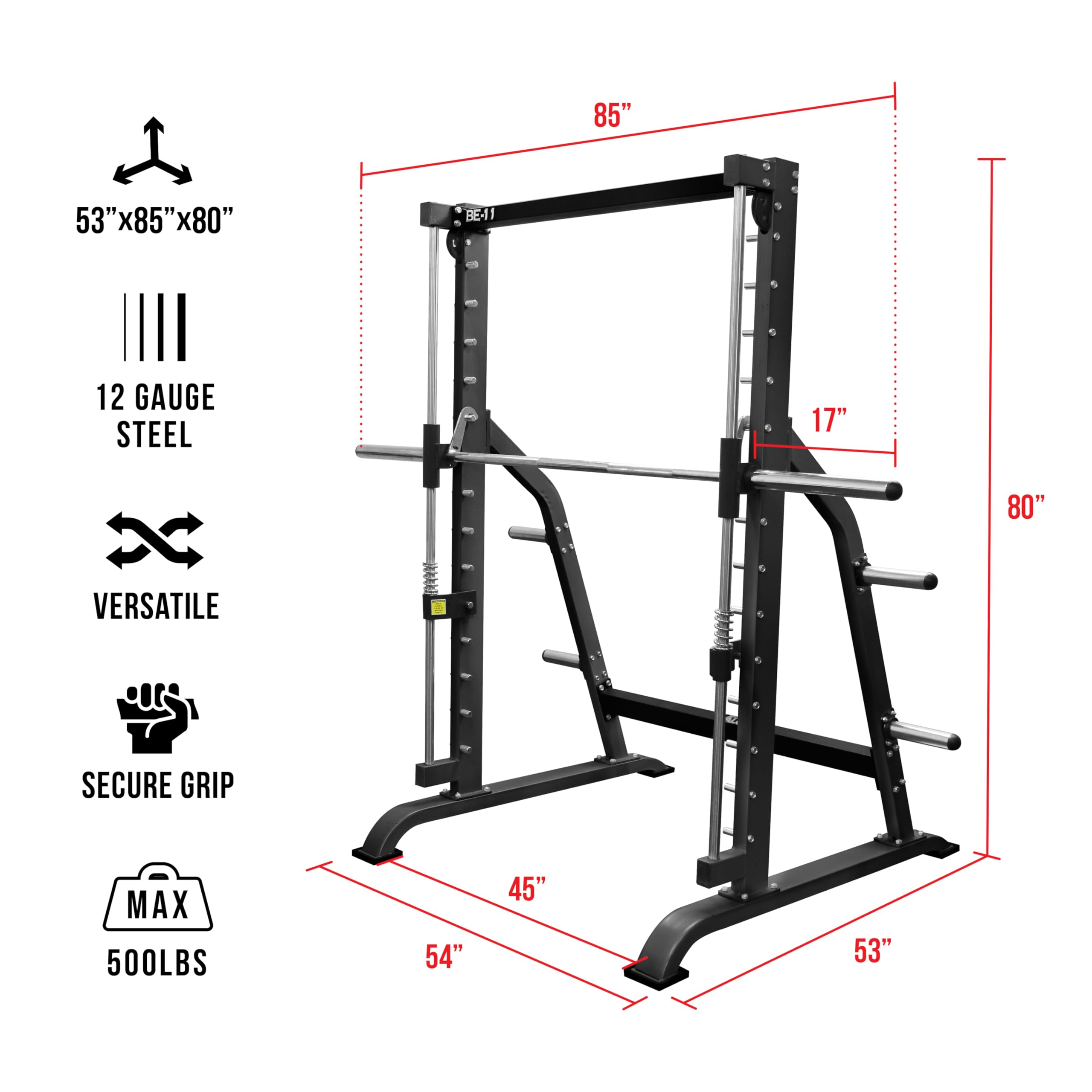 Amazon.co.jp: Valor Fitness Smith マシンスクワットラックケージ