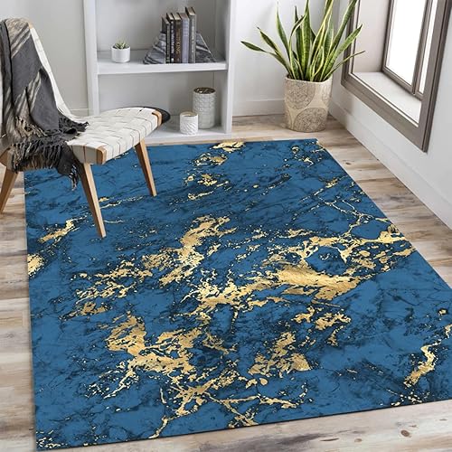 Alfombra suave lavable de 3 x 8 pulgadas, moderna y contemporánea, abstracta, para sala de estar, dormitorio, comedor, antideslizante, cocina, para