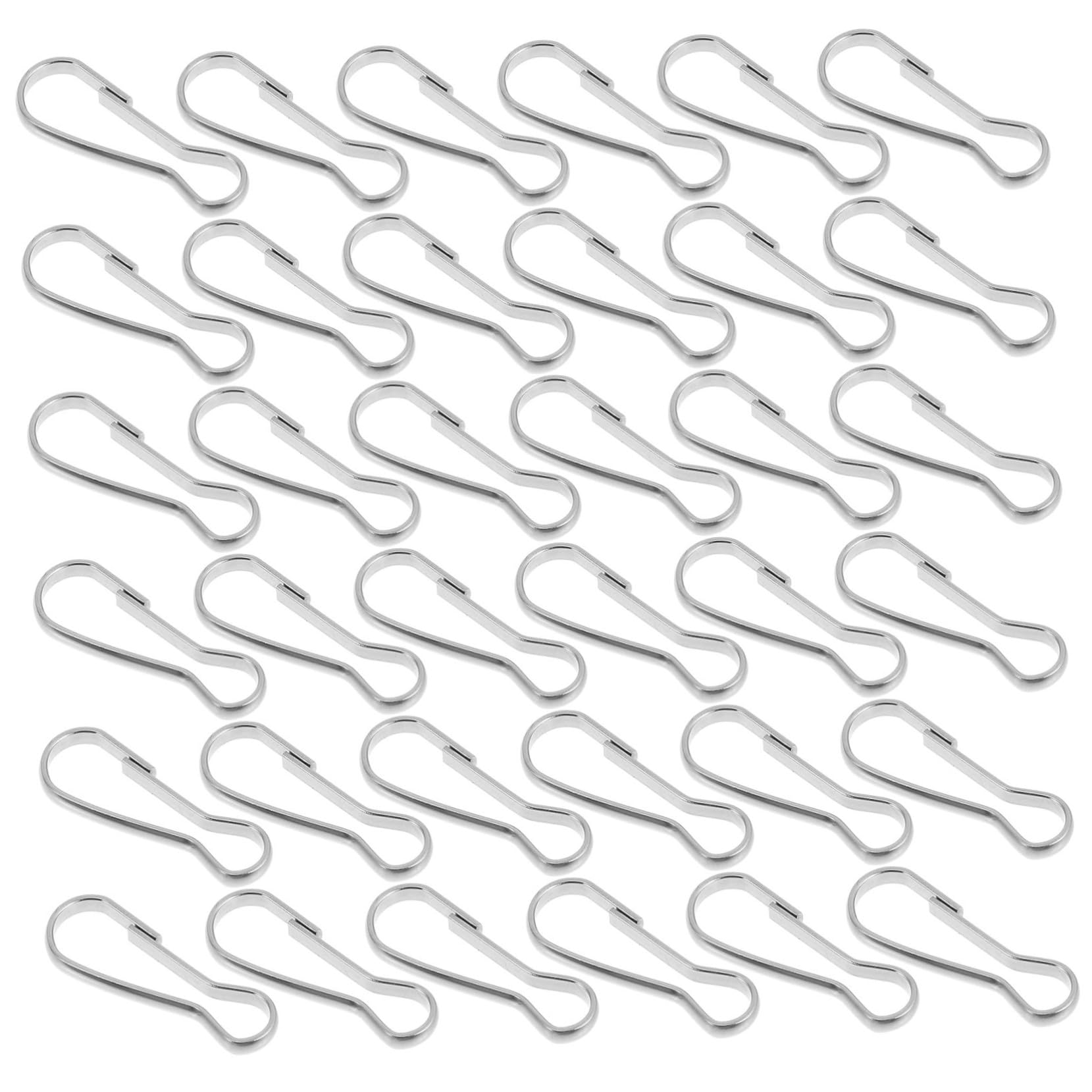 HAWILLOSCH Keychain Spring Hooks Vintage Metal Buckle Snap Hook Stainless Steel Spring Clips for Easy Access