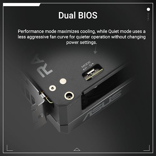 ASUS Dual Radeon RX 9060 XT 8GB GDDR6 – Carte Graphique (PCIe 5.0, HDMI 2.1b, DisplayPort 2.1a, 2.5 Slot, Ventilateurs axiaux, Technologie 0dB) - 5
