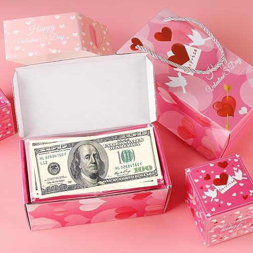 Miniatura 6 de Caja de regalo sorpresa explosión para dinero, caja de regalo única plegable de sobre rojo, cajas de regalo creativas de explosión, caja de regalo