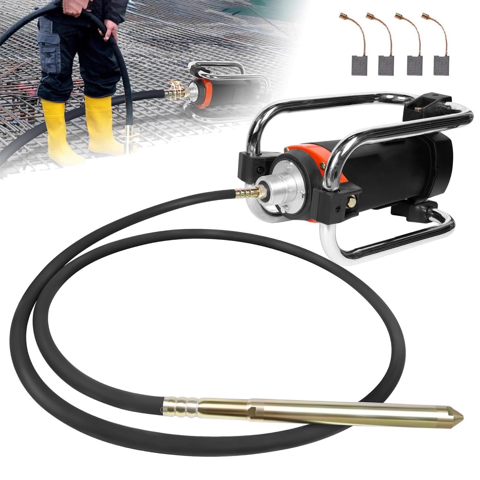 Outil de vibration béton 1300W performant pour éliminer les bulles
