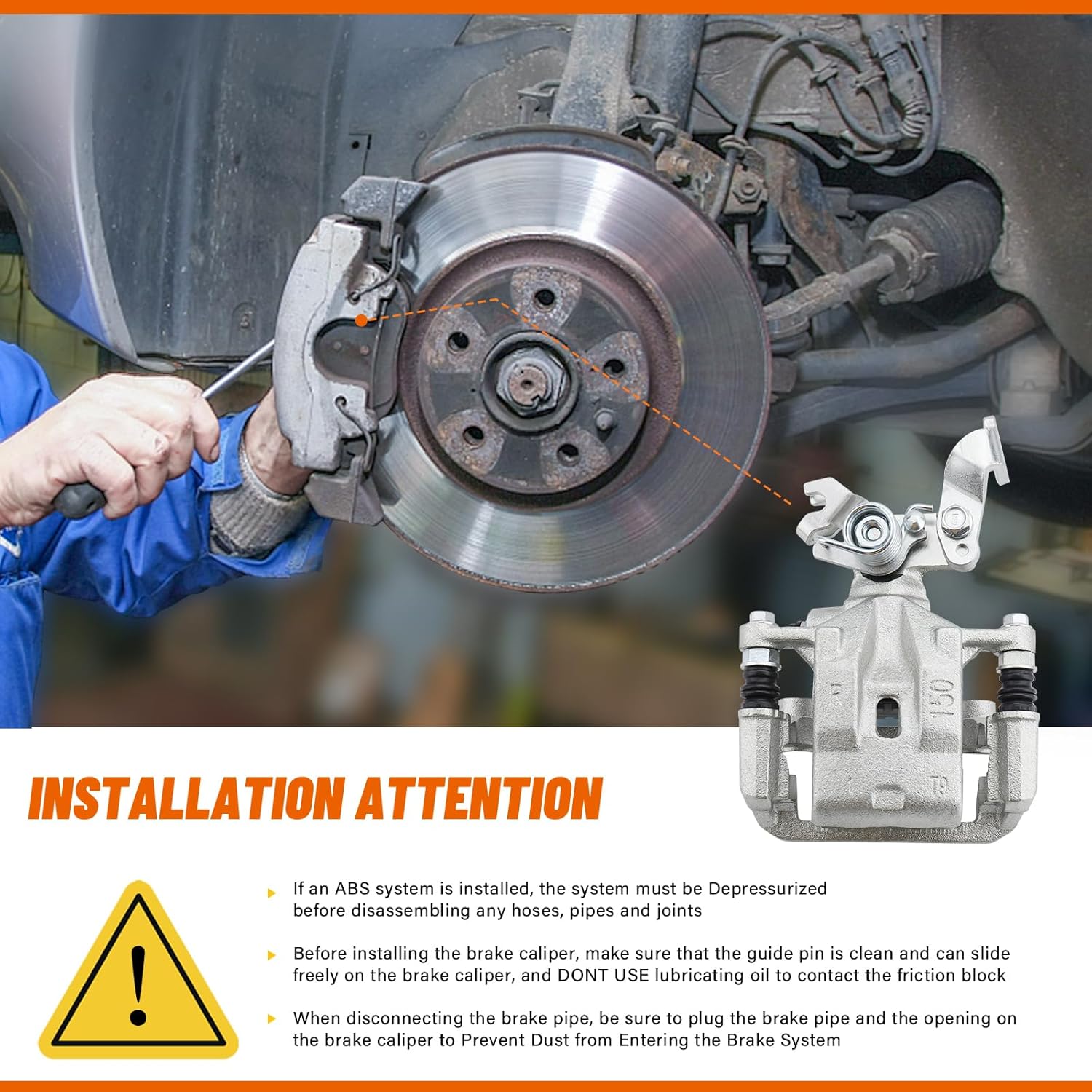 DRIVESTAR 18B5003 New Rear Right Brake Caliper 06-12 for Ford Fusion, for Lincoln 07-12 MKZ 06 Zephyr, 06-13 for Mazda 6, 06-11 for Mercury Milan