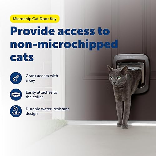 Miniatura 2 de PetSafe Microchip - Sistema de puerta y llavero para gatos – Acceso exclusivo de entrada – Dispositivo de etiqueta de microchip programable –
