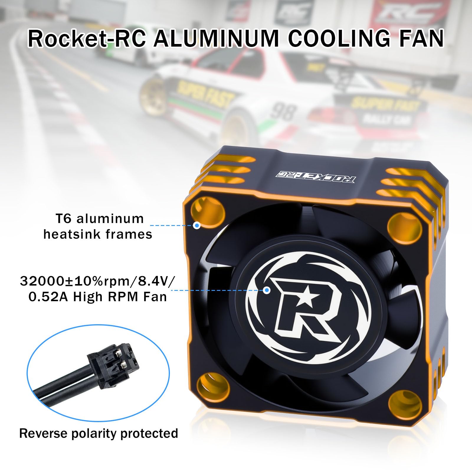 Amazon.co.jp: 25mm RCファン 32000RPM/8.4V RC冷却ファン 放熱