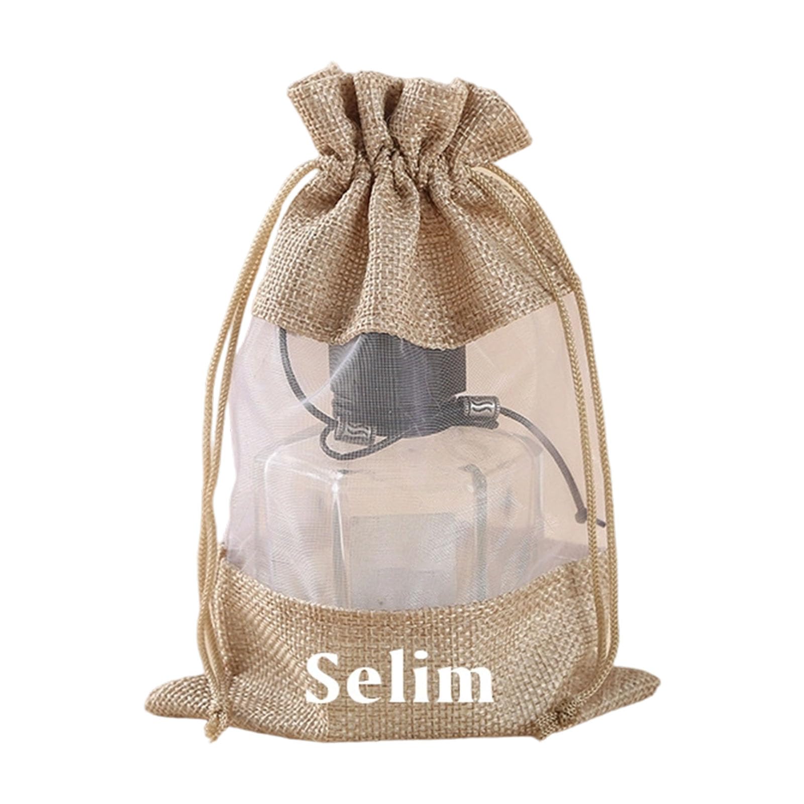 APGLSXY Linen Drawstring Pouches Multipurpose Jewelry Organizers Portable Handbag Small Item Storage Bag Drawstring Closure Travel Organizers Linen Pouches