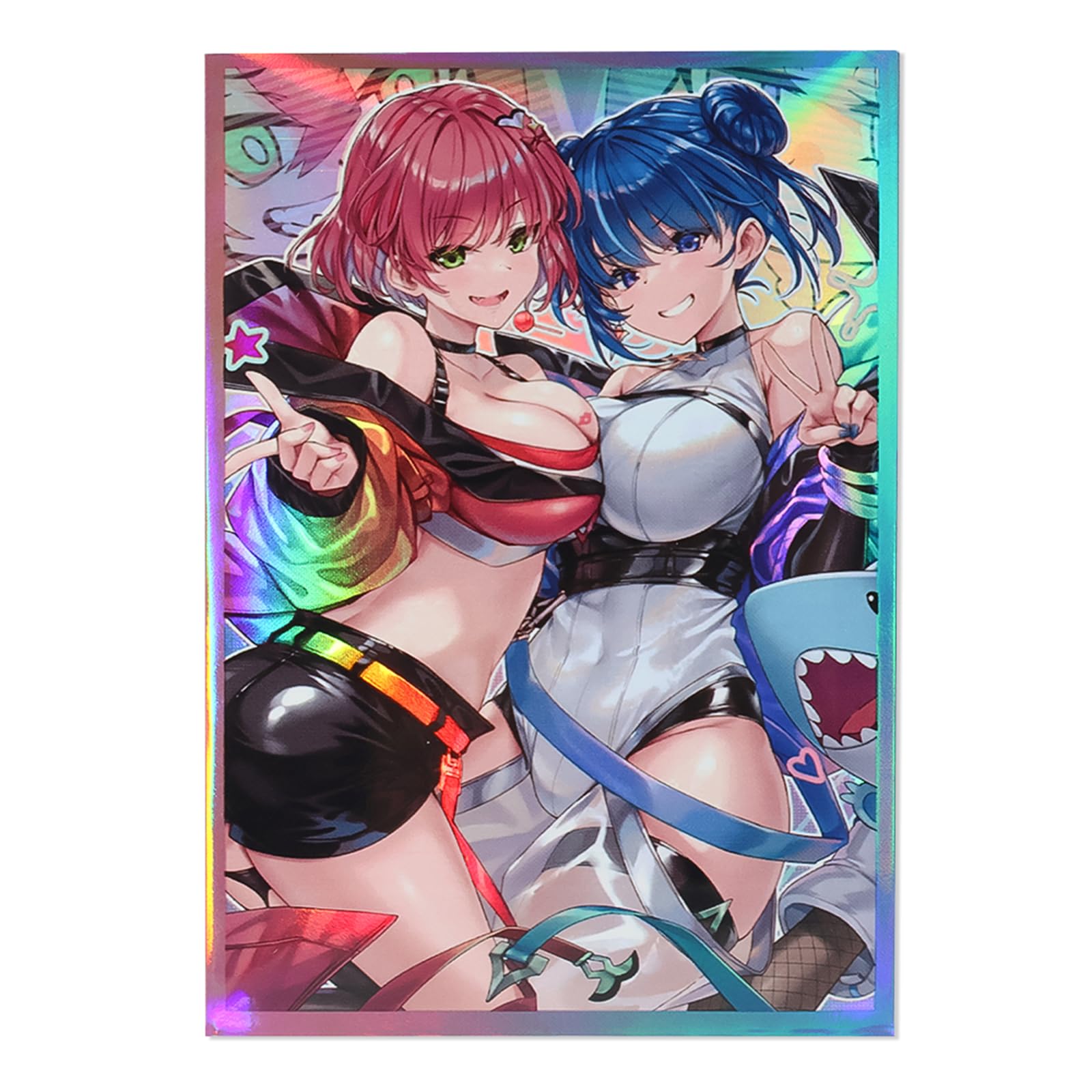 Vorinclex 50 PCS Anime Card Sleeves, 63 x 90 mm, PP Material, Top Loading, YGO, VG, BS