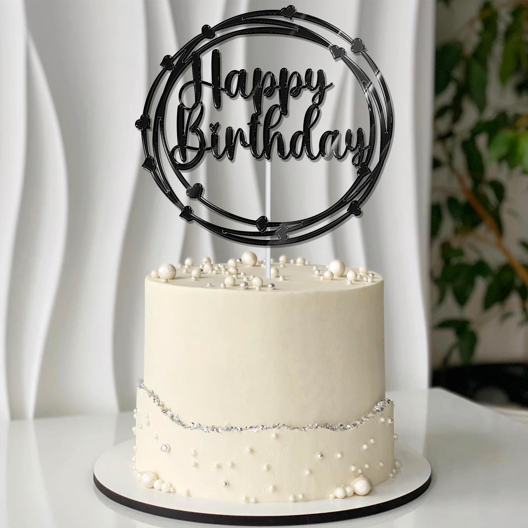 30 Topper Rotondi Dorati In Acrilico Per Torta Festa Della Mamma Con Scritta 'Happy Mother's Day' E Forma A Cuore - Decorazioni Per Cupcake