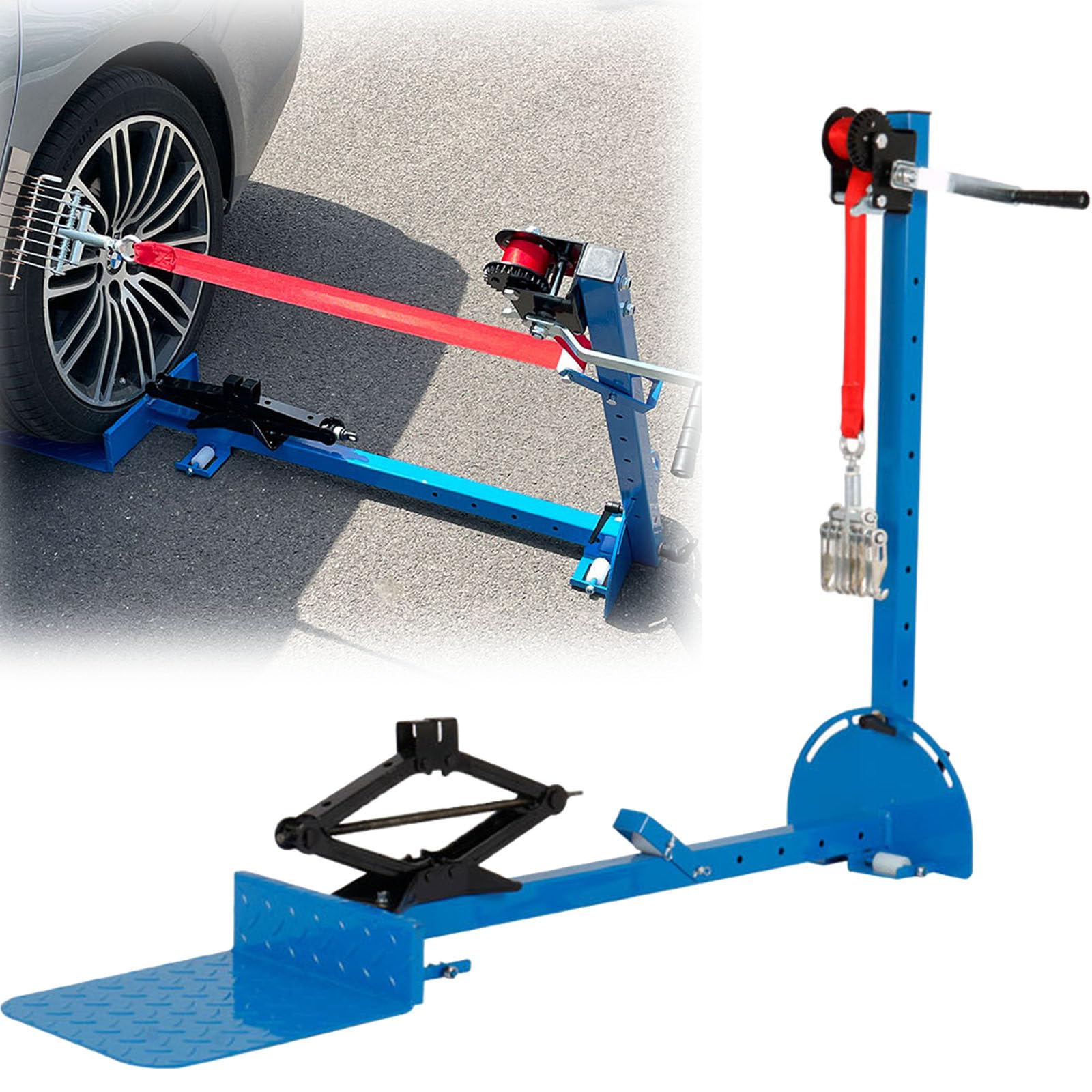ylpddmm Auto Dent Puller Kit,3 in 1 Car Dent Removal Tool for Door Undercuts,Wheel Eyebrow,Bodywork,Adjustable Sheet Metal Dent Pulling Kit for Car