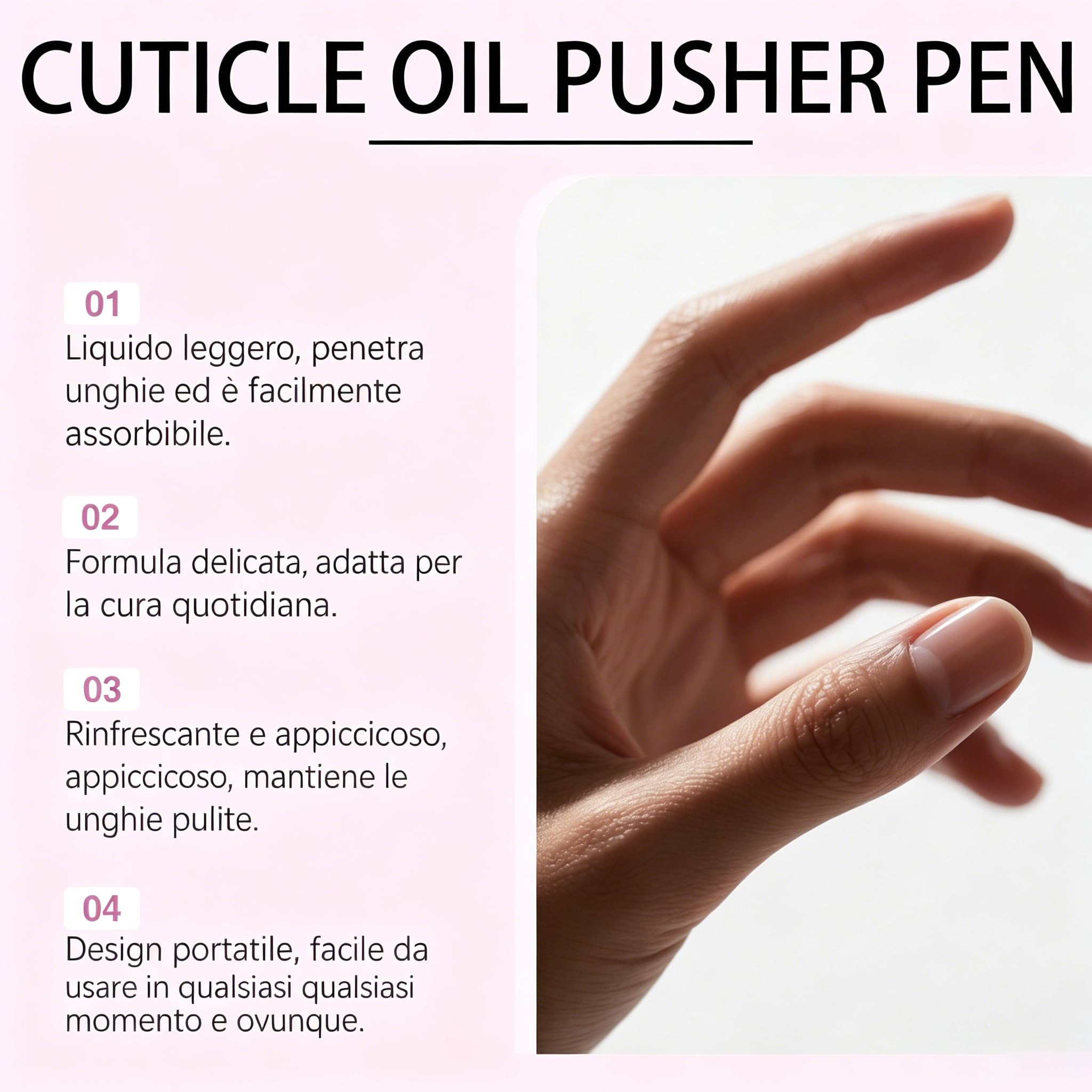 SassyTip Cuticle Pusher Pen Kit per la cura delle unghie - Penna per cuticole con olio idratante, Spingiunghie profumato, Penne tampone con design di facile applicazione